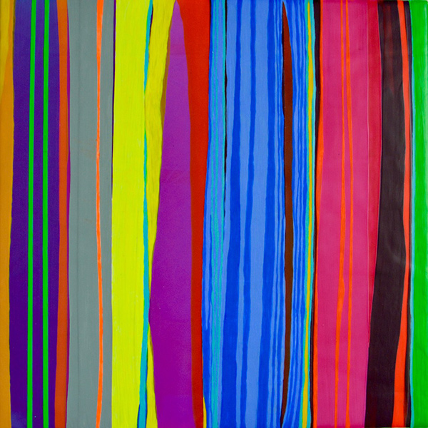 Stripes 2, 2015, acrylic on canvas, 12 x 12 in.