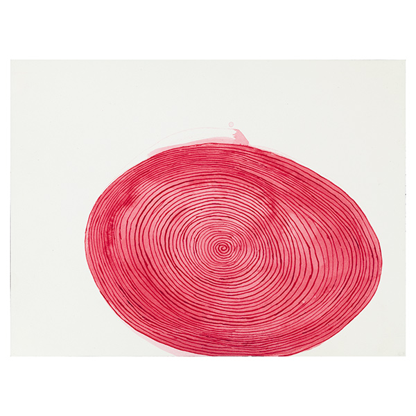 red spirals on white background